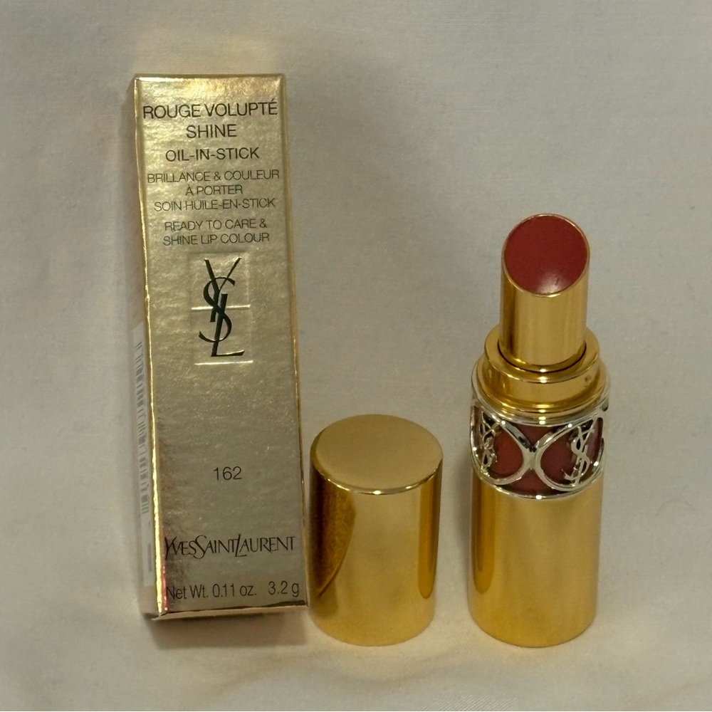 YSL Rouge Volupté Shine Oil-In-Stick Lipstick #162 - Pulsing Rosehip